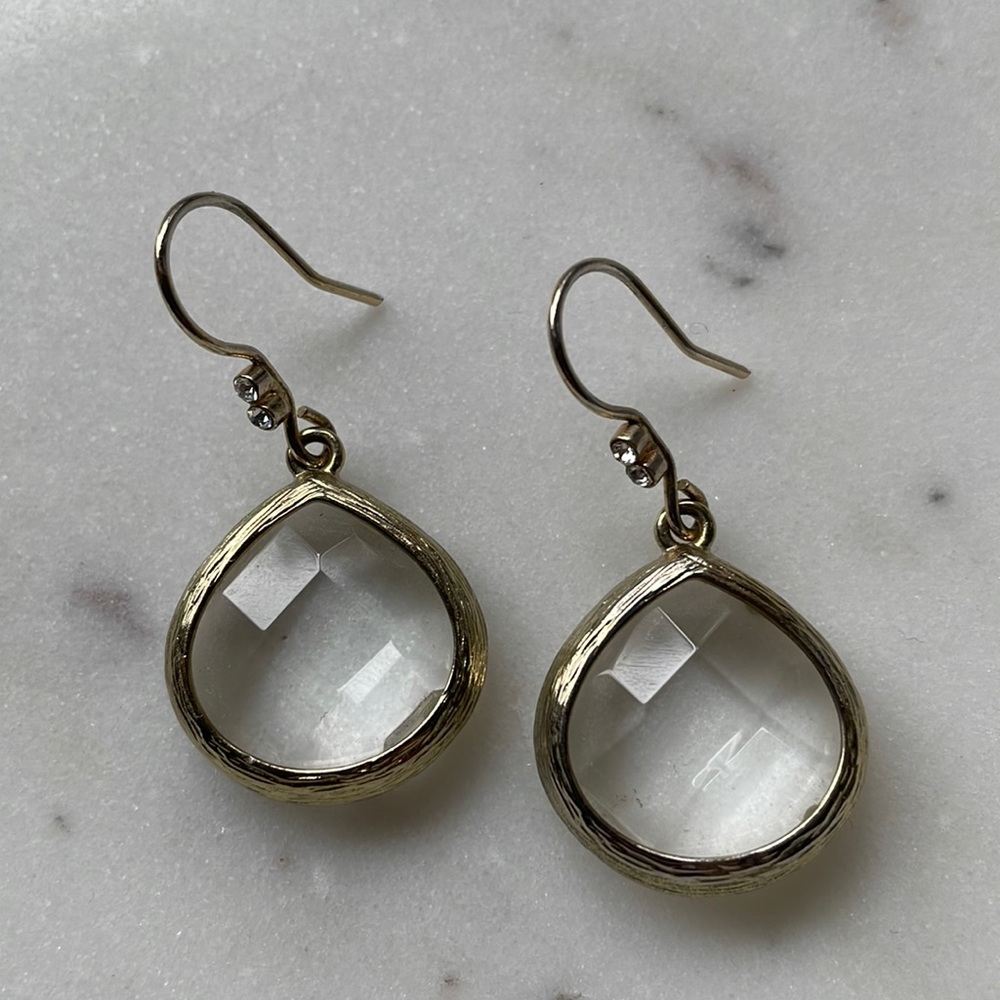 Gold drop earrings